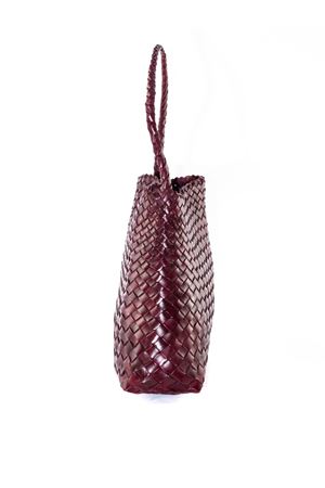 Borsa Santa Maria Mini S. Croce in pelle bordeaux DRAGON DIFFUSION | 8700BORDO